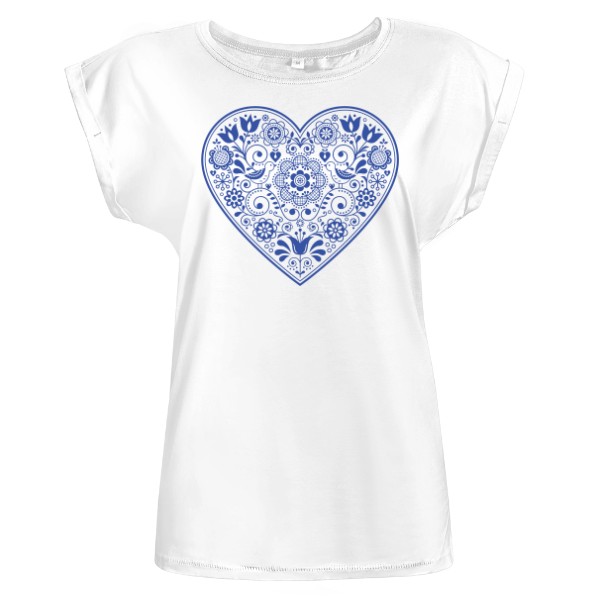 Tričko s potiskem Lidové srdce