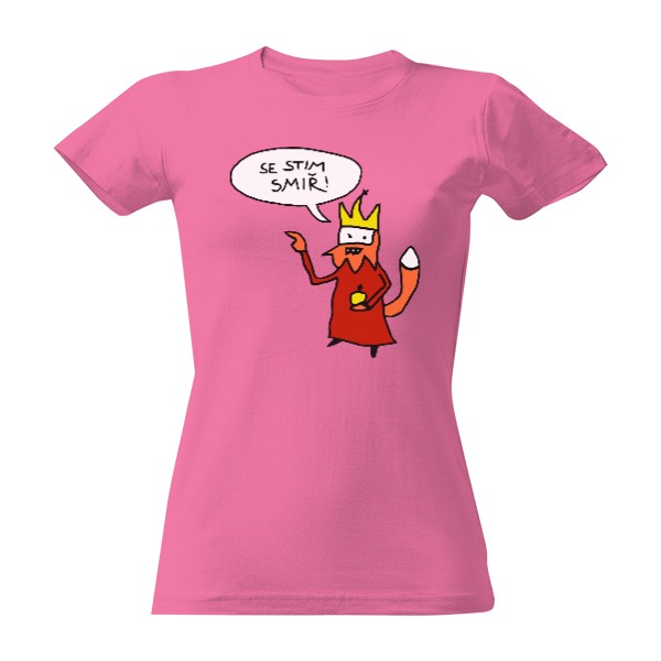 Tričko s potiskem Zmikund Se stim smiř - ženckí